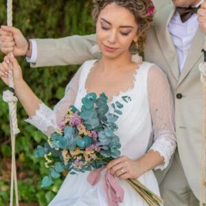 Ramo de novia Melocotón