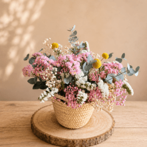 Capazo Mamá (eucalipto y paniculata preservado)