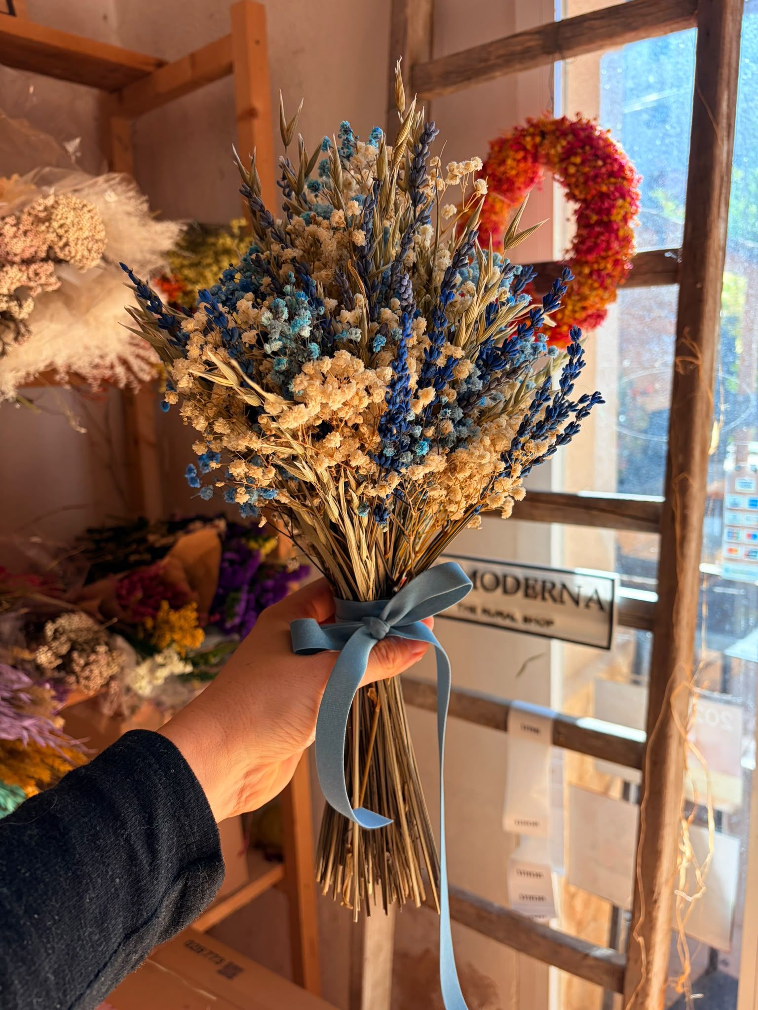 ramo de novia con lavanda preservado