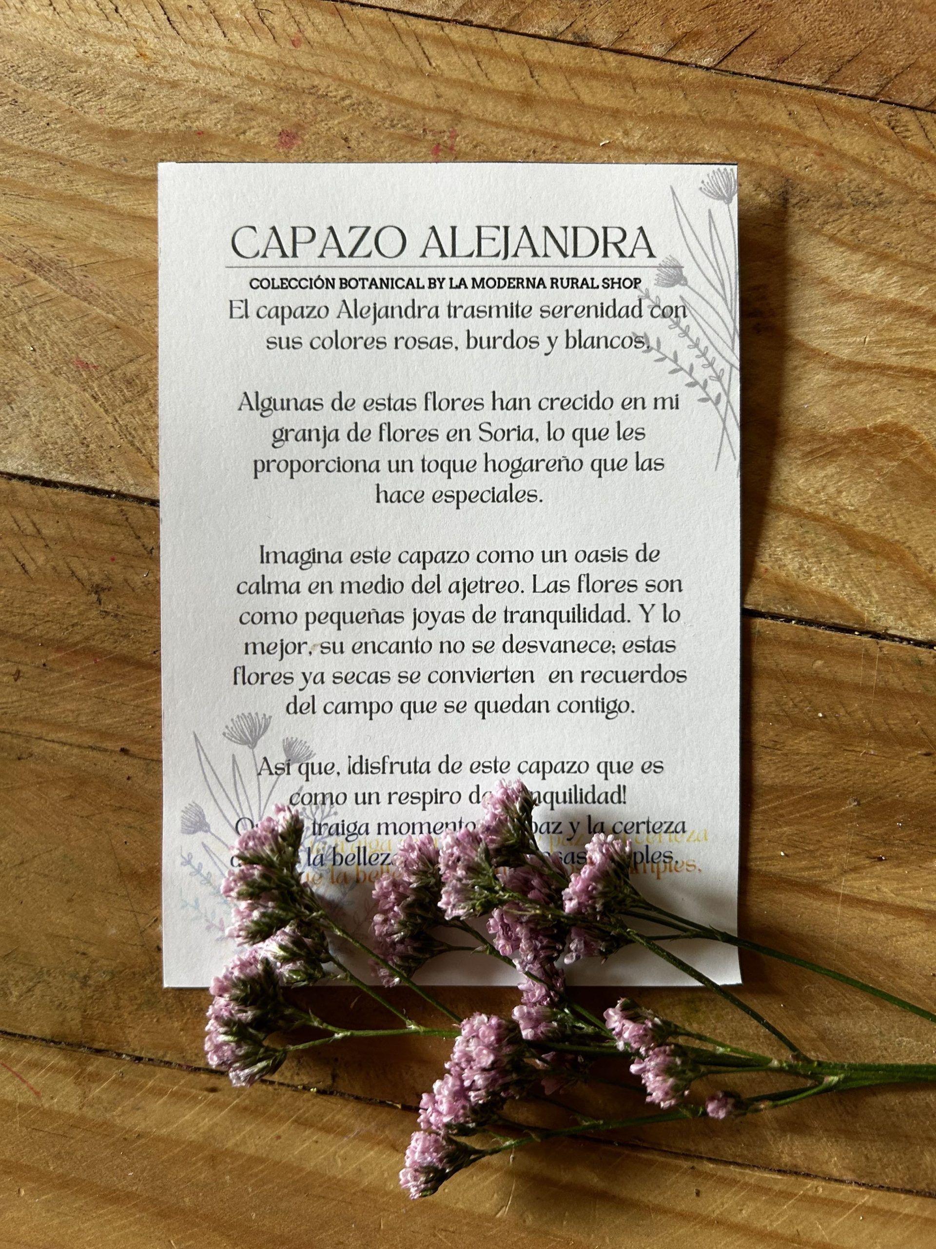 Capazo de flores silvestres