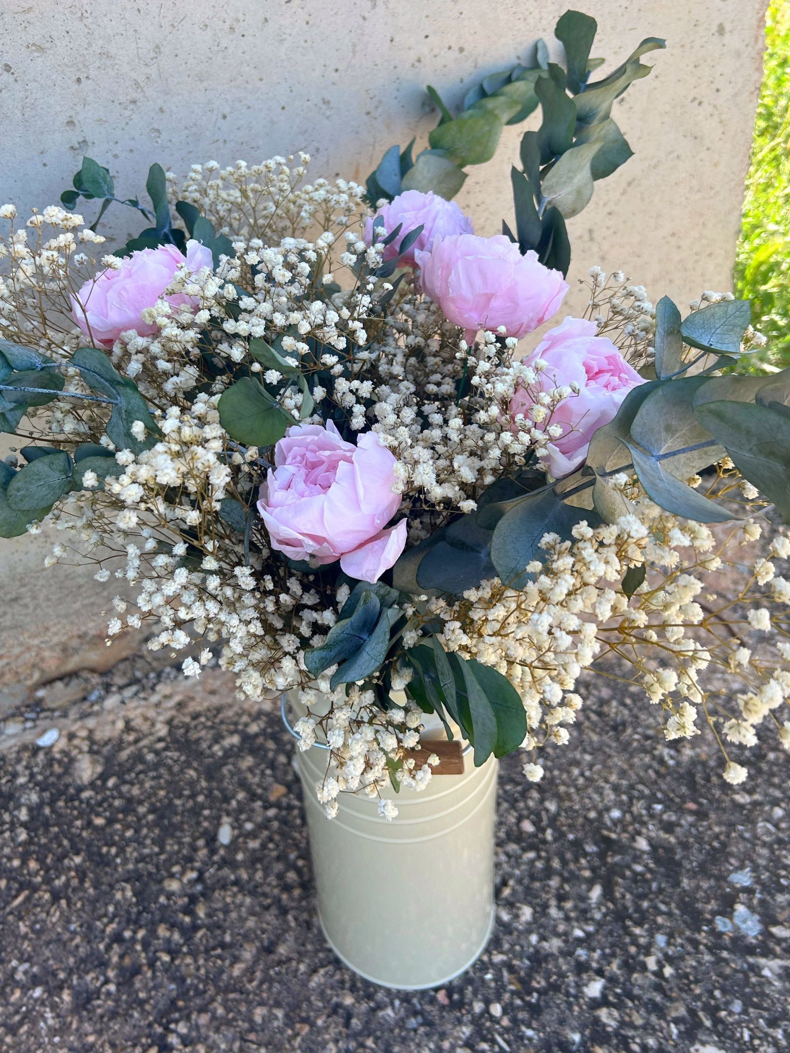 Peonias preservadas a domicilio