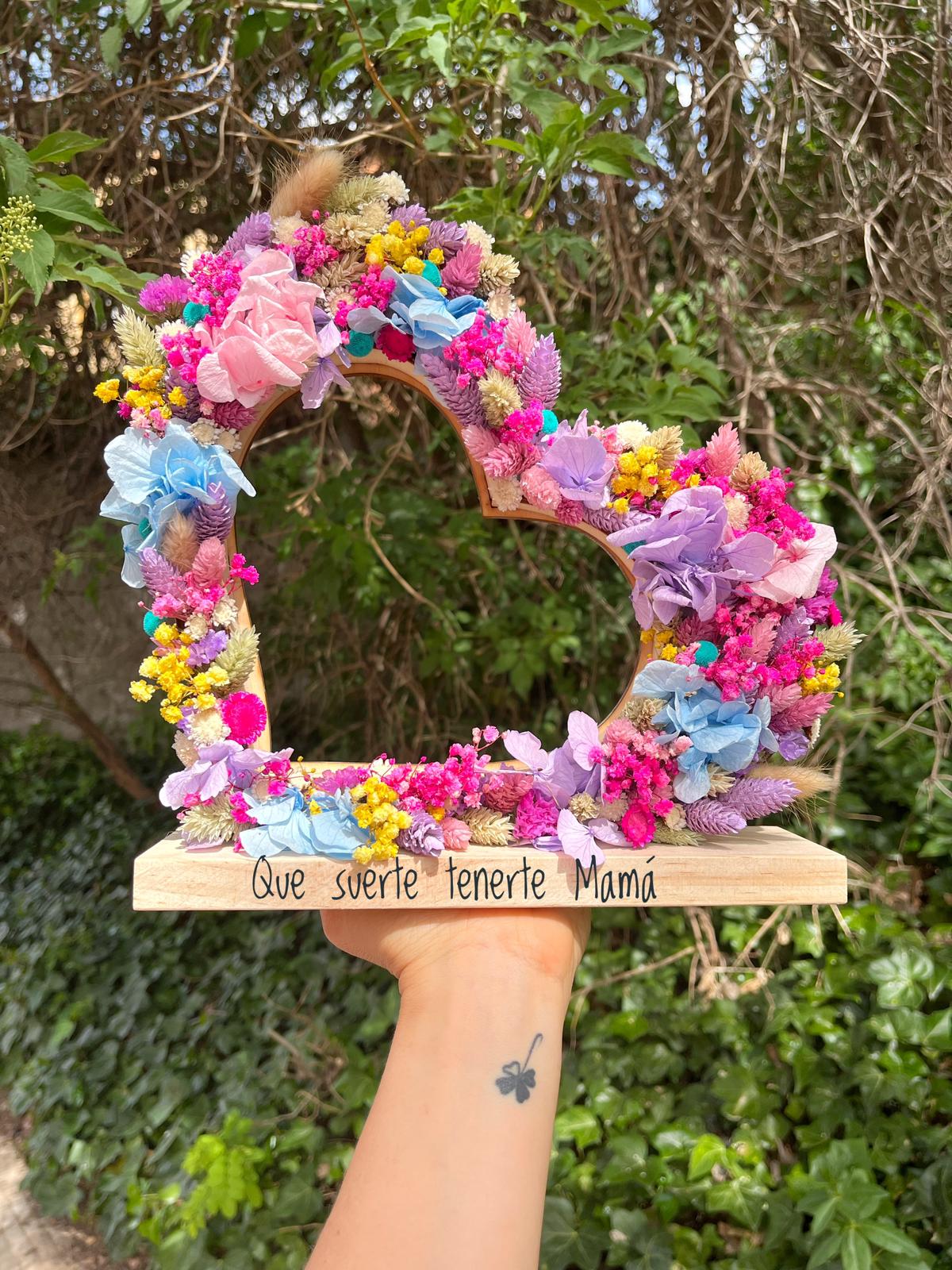corazon de flores