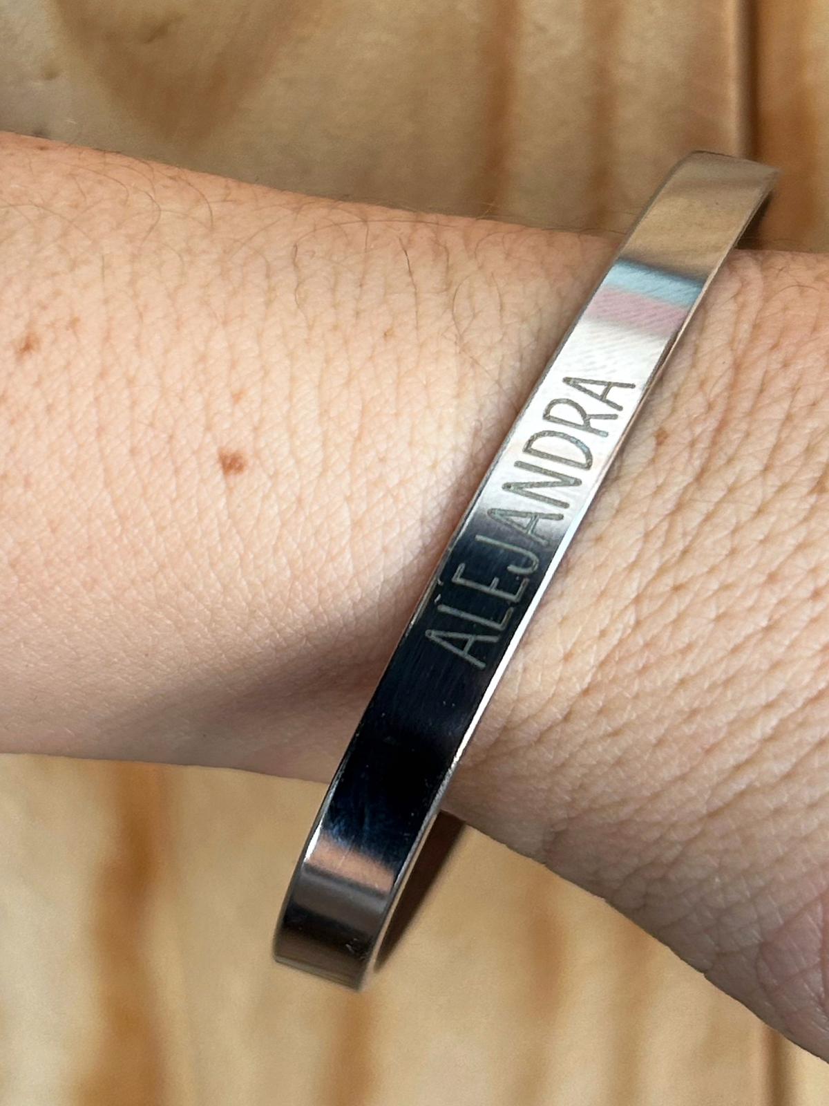 pulsera grabado laser